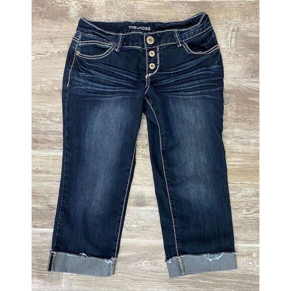 Maurices Capri Jeans Low Rise Button Fly Women’s Junior’s Sz 5/6 - Picture 1 of 3